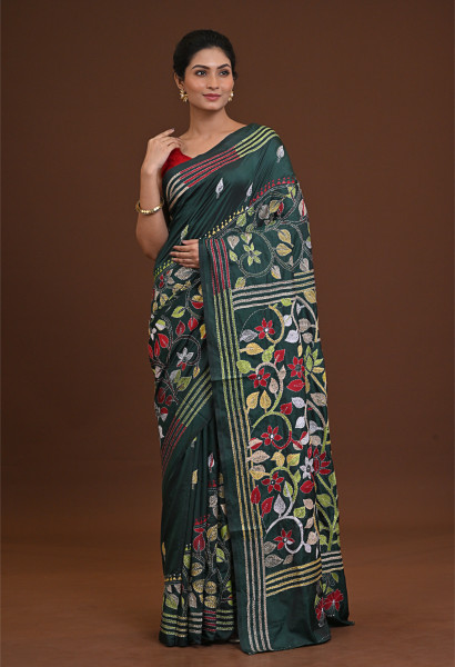 Blended Silk Kantha Saree