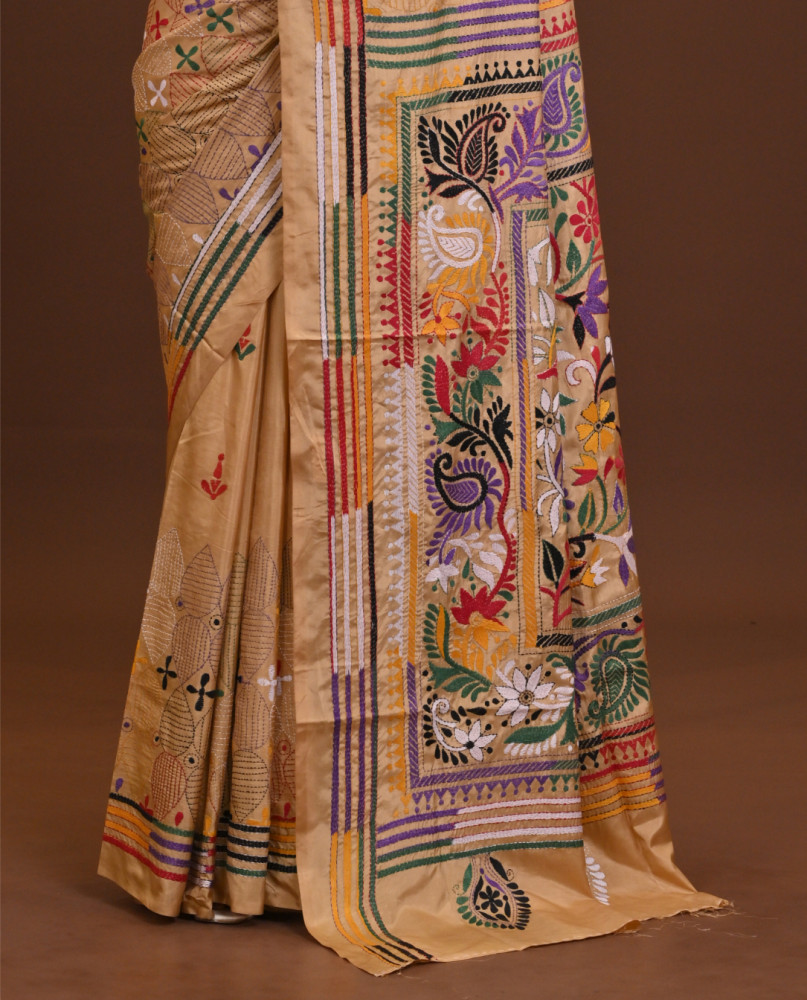 Blended Silk Kantha Saree