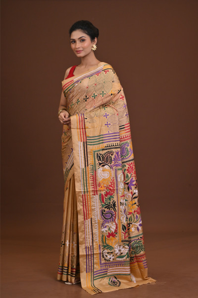 Blended Silk Kantha Saree