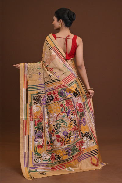 Blended Silk Kantha Saree