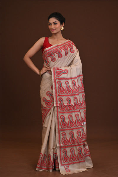 Pure Silk Kantha Saree