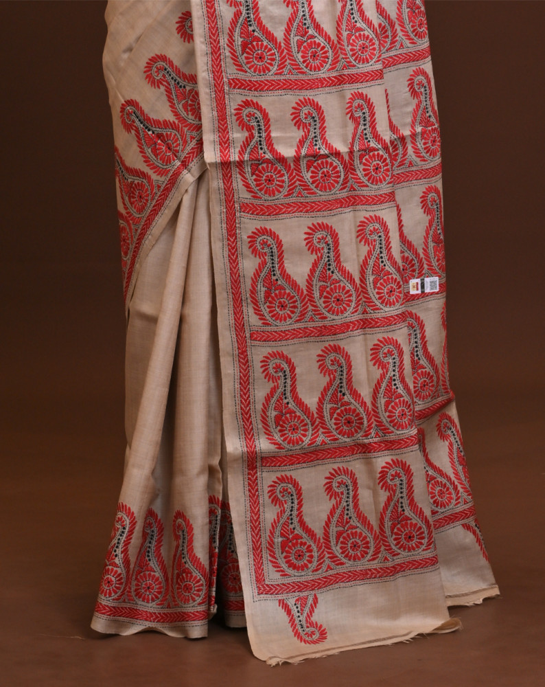 Pure Silk Kantha Saree