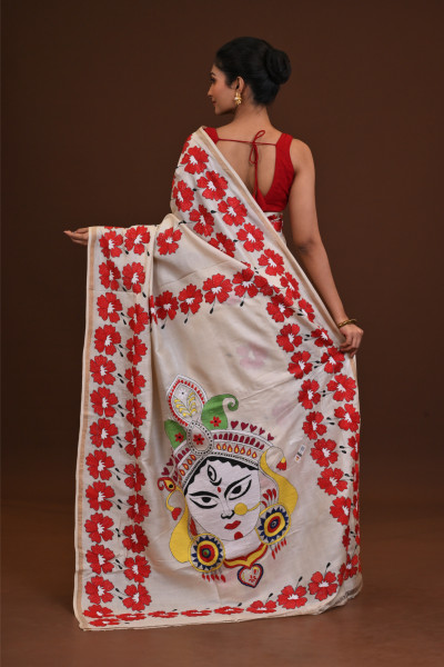 Pure Silk Kantha Saree