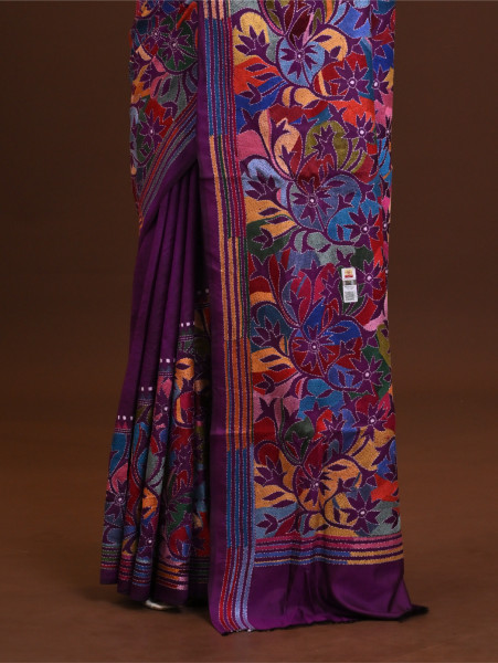 Pure Silk Kantha Saree