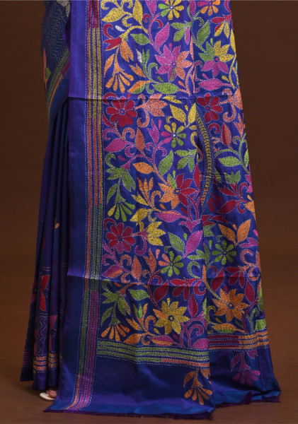 Blended Silk Kantha Saree