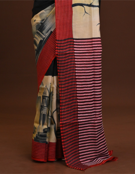 Jalchuri Silk Katha Saree