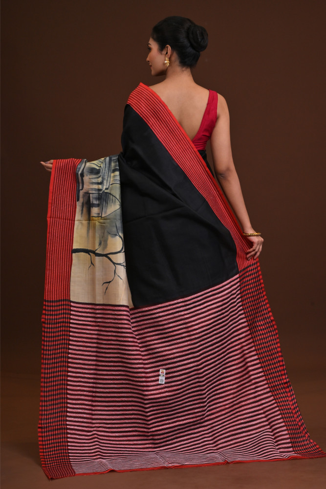 Jalchuri Silk Katha Saree