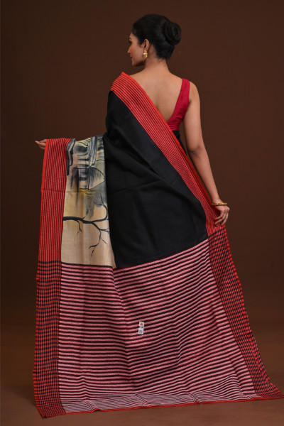 Jalchuri Silk Katha Saree