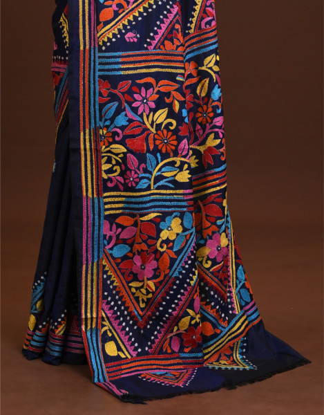 Blended Silk Kantha Saree