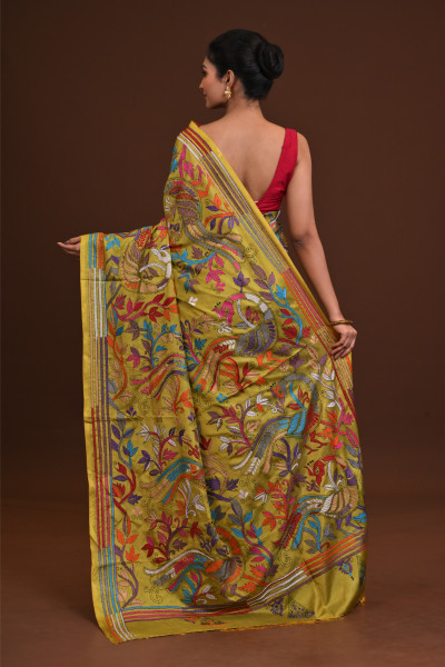 Blended Silk Kantha Saree