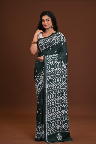 Blended Silk Kantha Saree