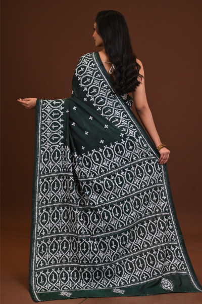 Blended Silk Kantha Saree