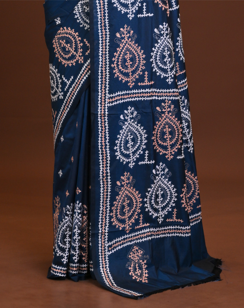 Blended Silk Kantha Saree