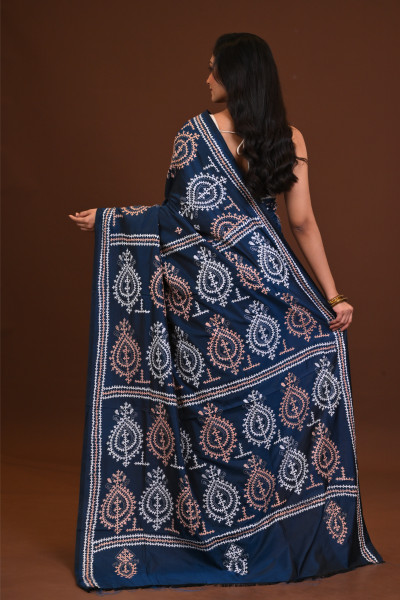 Blended Silk Kantha Saree
