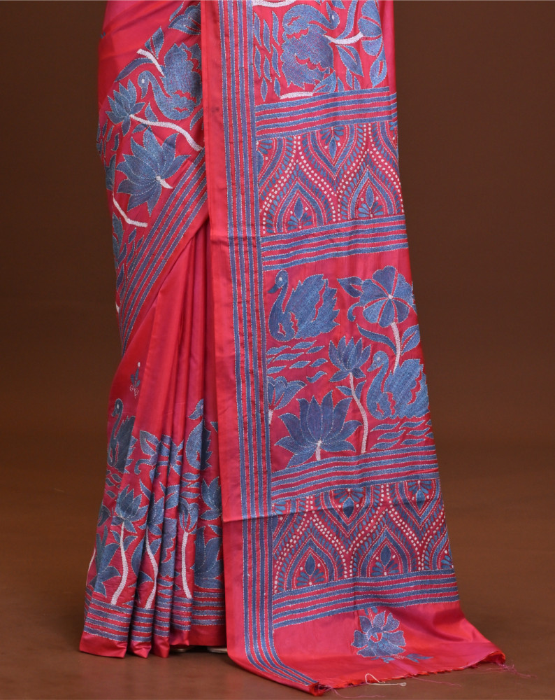 Blended Silk Kantha Saree