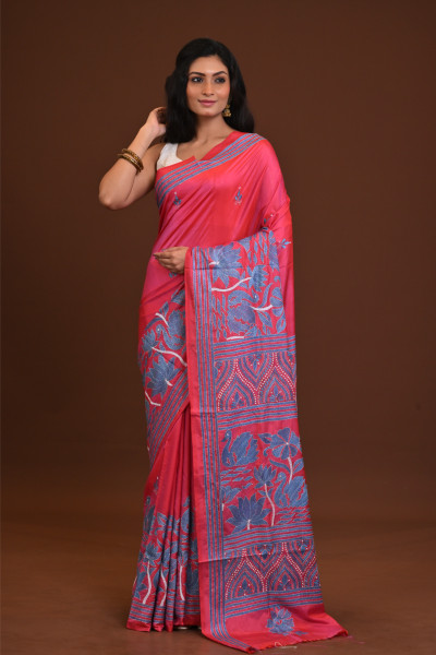 Blended Silk Kantha Saree