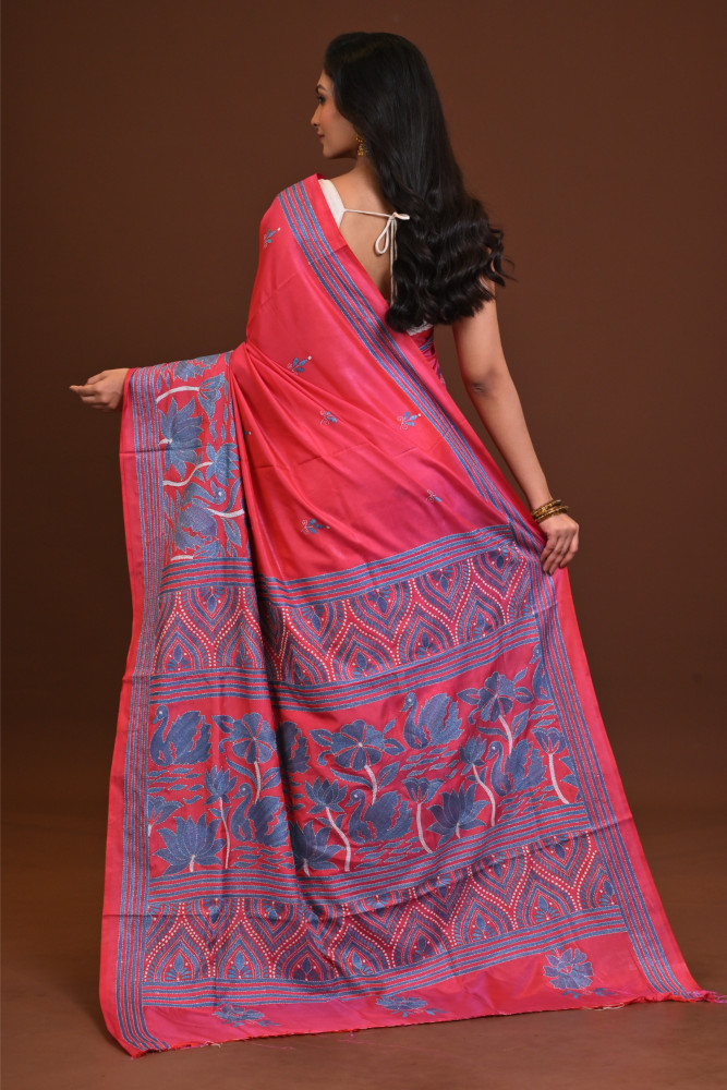 Blended Silk Kantha Saree