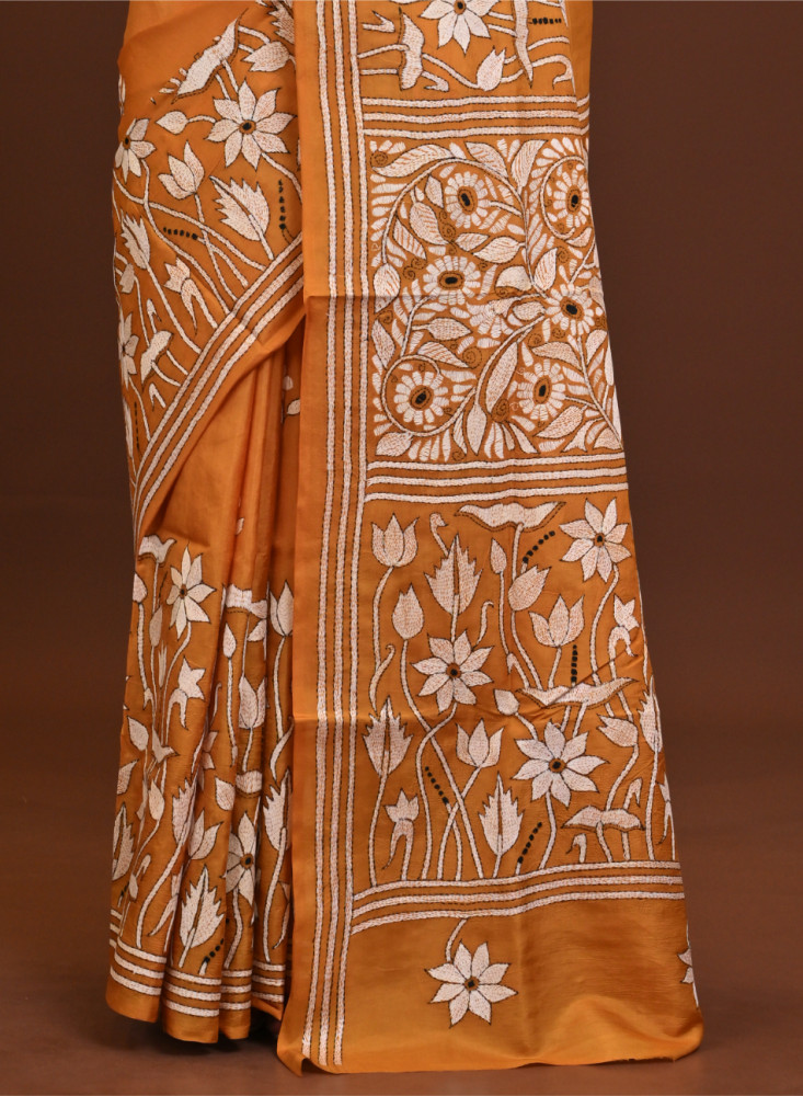Pure Silk Kantha Saree