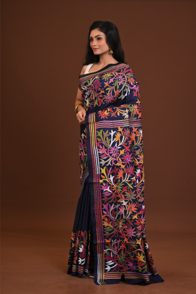 Blended Silk Kantha Saree
