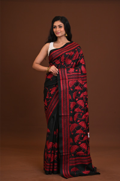 Pure Silk Kantha Saree