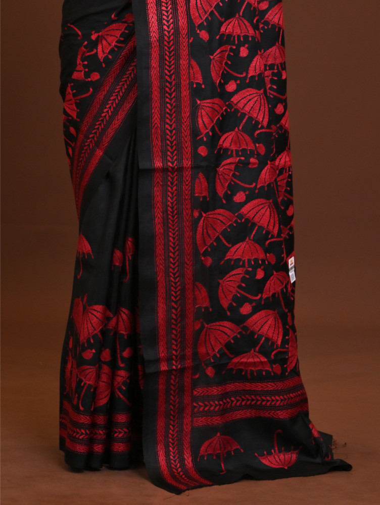 Pure Silk Kantha Saree
