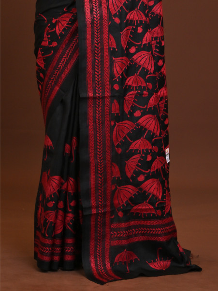 Pure Silk Kantha Saree