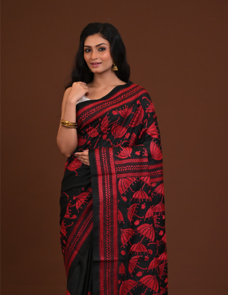 Pure Silk Kantha Saree