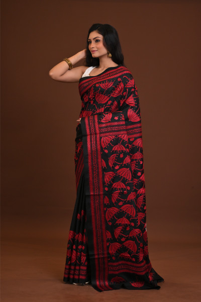 Pure Silk Kantha Saree