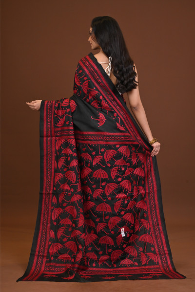 Pure Silk Kantha Saree