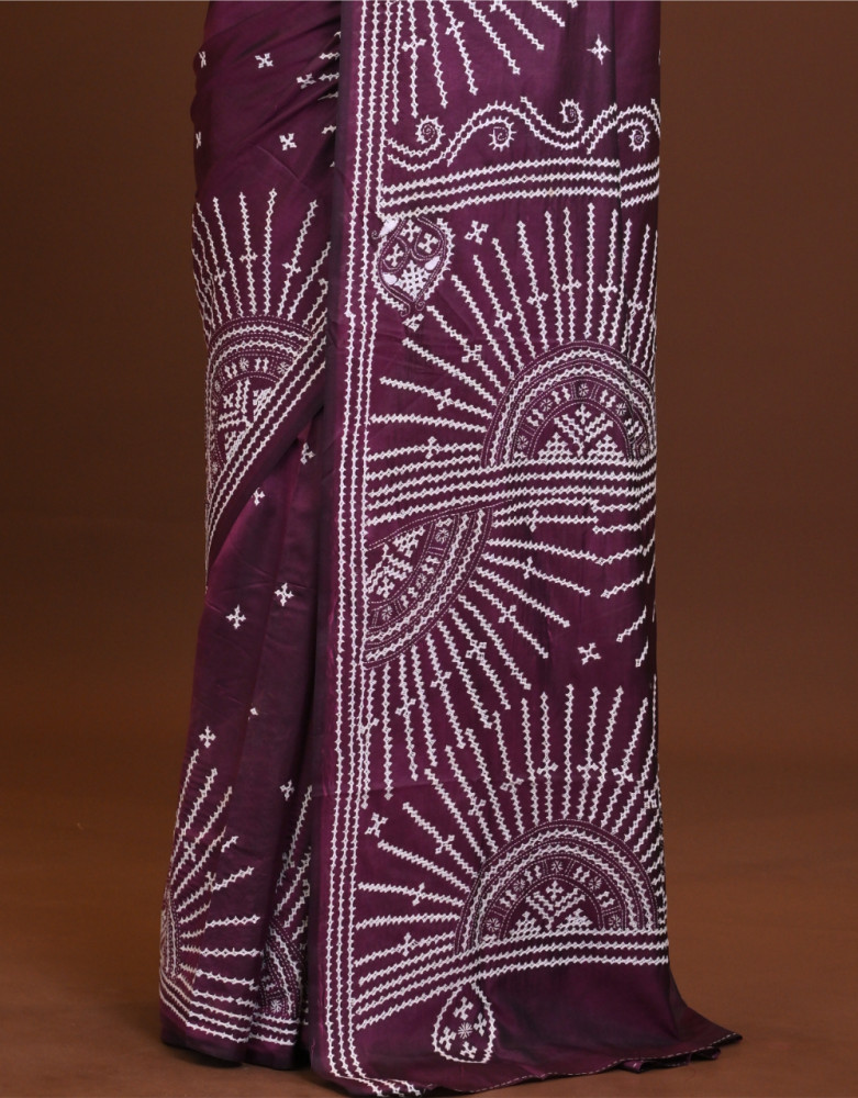 Blended Silk Kantha Saree