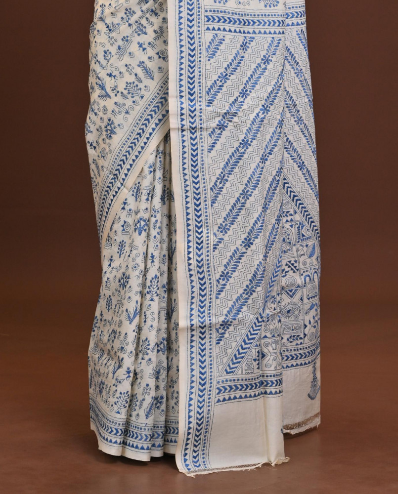 Pure Silk Kantha Saree