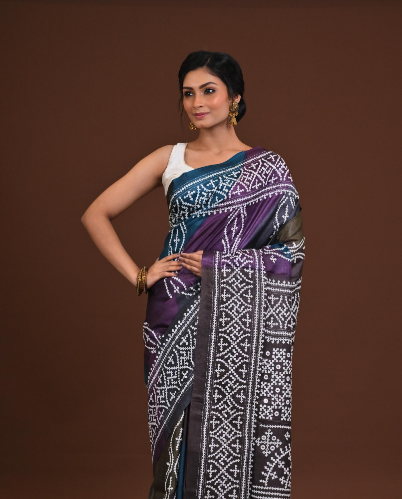 Pure Silk Kantha Saree