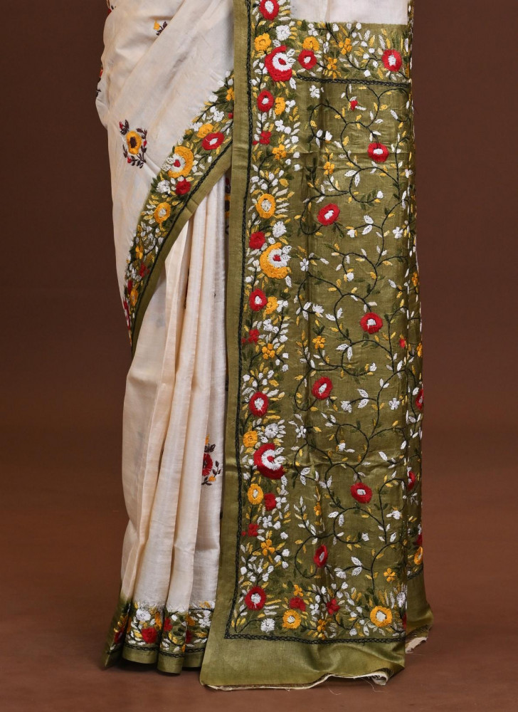 Tussar Dye Lambani Saree