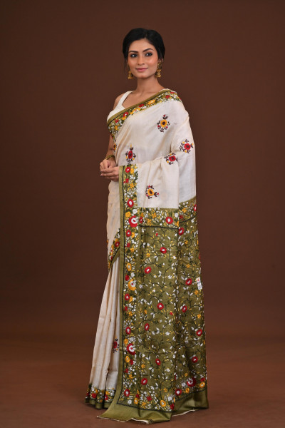 Tussar Dye Lambani Saree