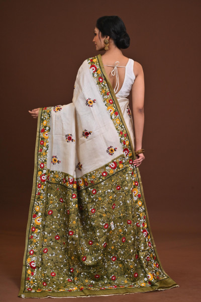 Tussar Dye Lambani Saree