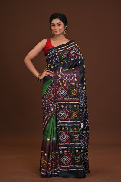 Tussar Dye Lambani Saree