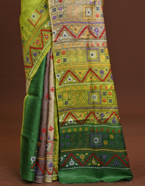 Tussar Dye Lambani Saree