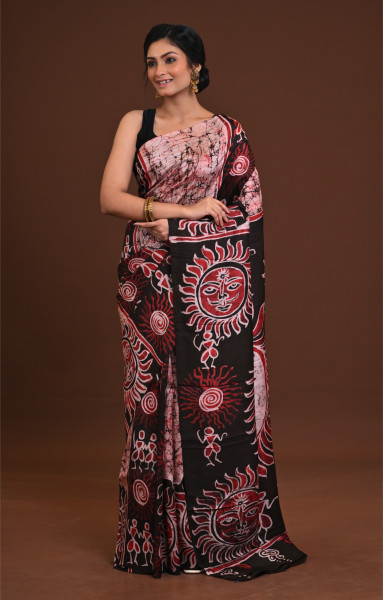 DTBP Silk Batik saree