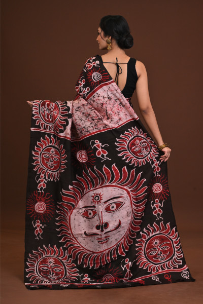 DTBP Silk Batik saree