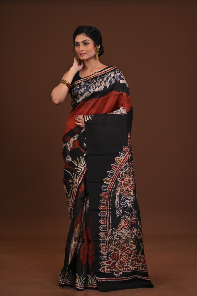 DTBP Silk Batik saree