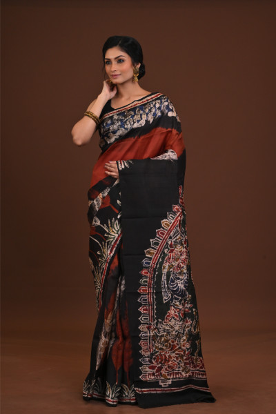 DTBP Silk Batik saree