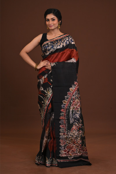 DTBP Silk Batik saree