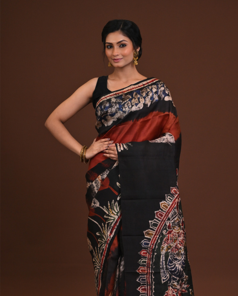 DTBP Silk Batik saree