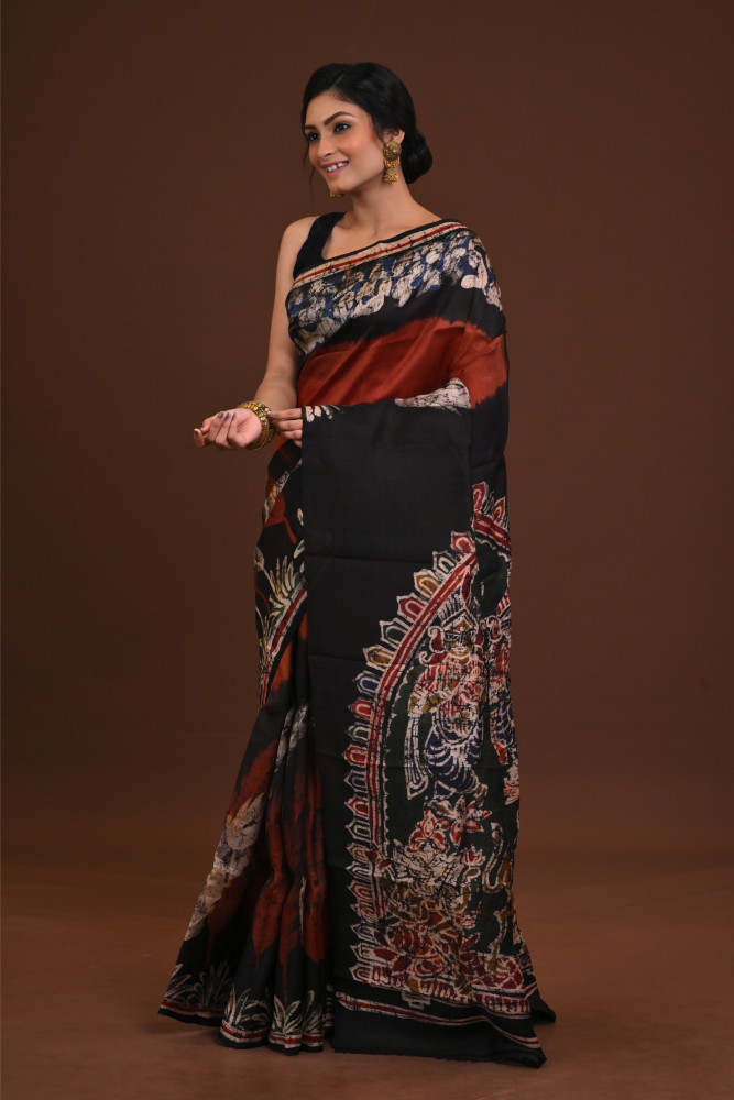 DTBP Silk Batik saree
