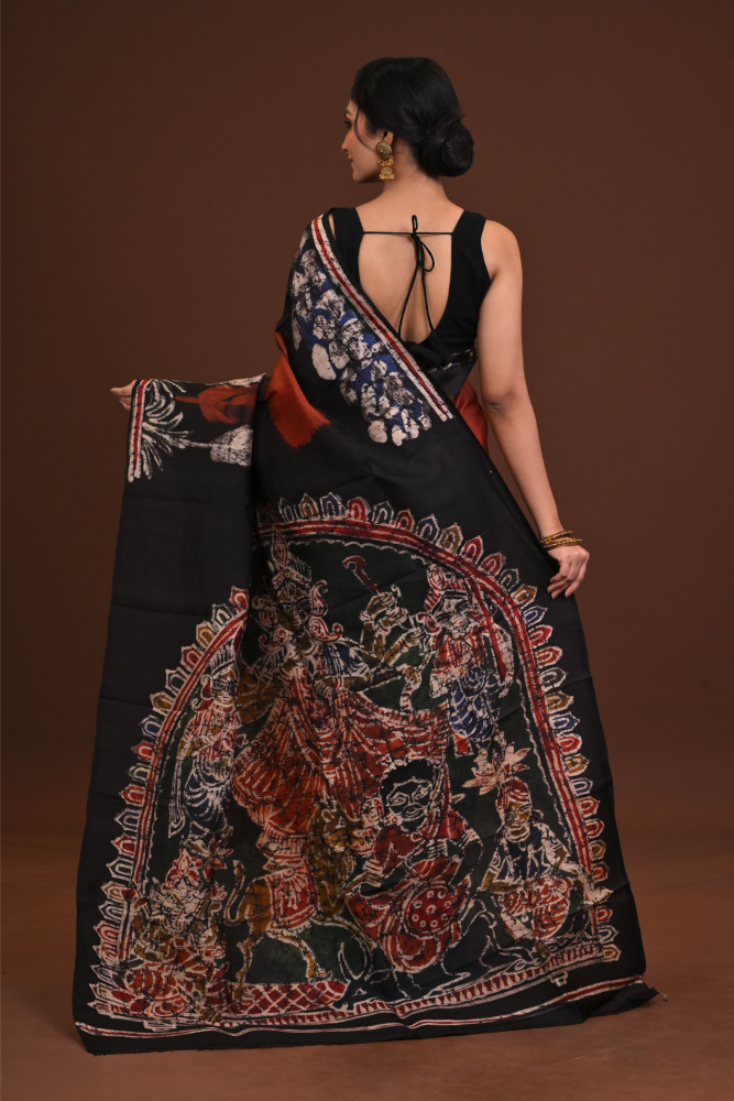 DTBP Silk Batik saree