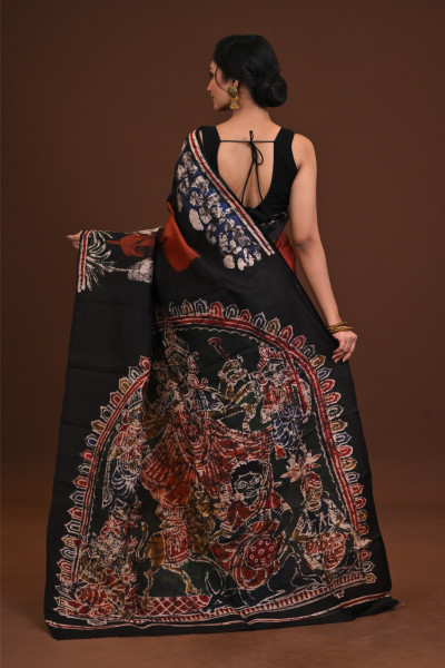 DTBP Silk Batik saree