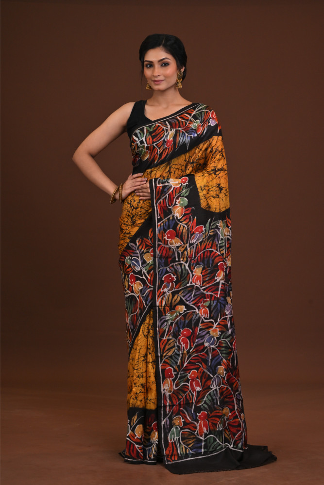 DTBP Silk Batik saree