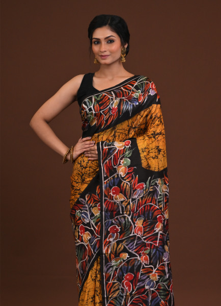 DTBP Silk Batik saree