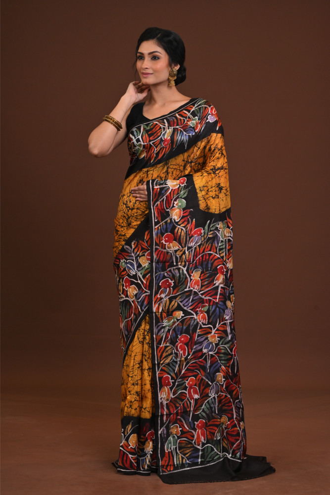 DTBP Silk Batik saree