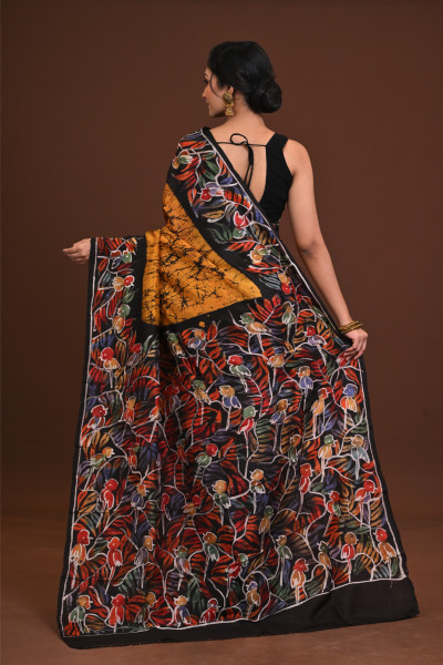 DTBP Silk Batik saree